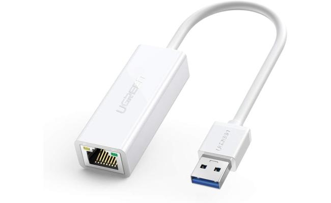 Ugreen USB 3.0 to RJ45 Gigabit Ethernet Adapter (Model 20255) – White